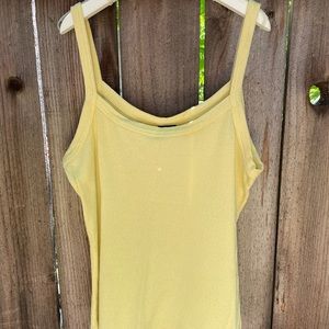Vintage Y2K INC made in USA tank, yellow size M
